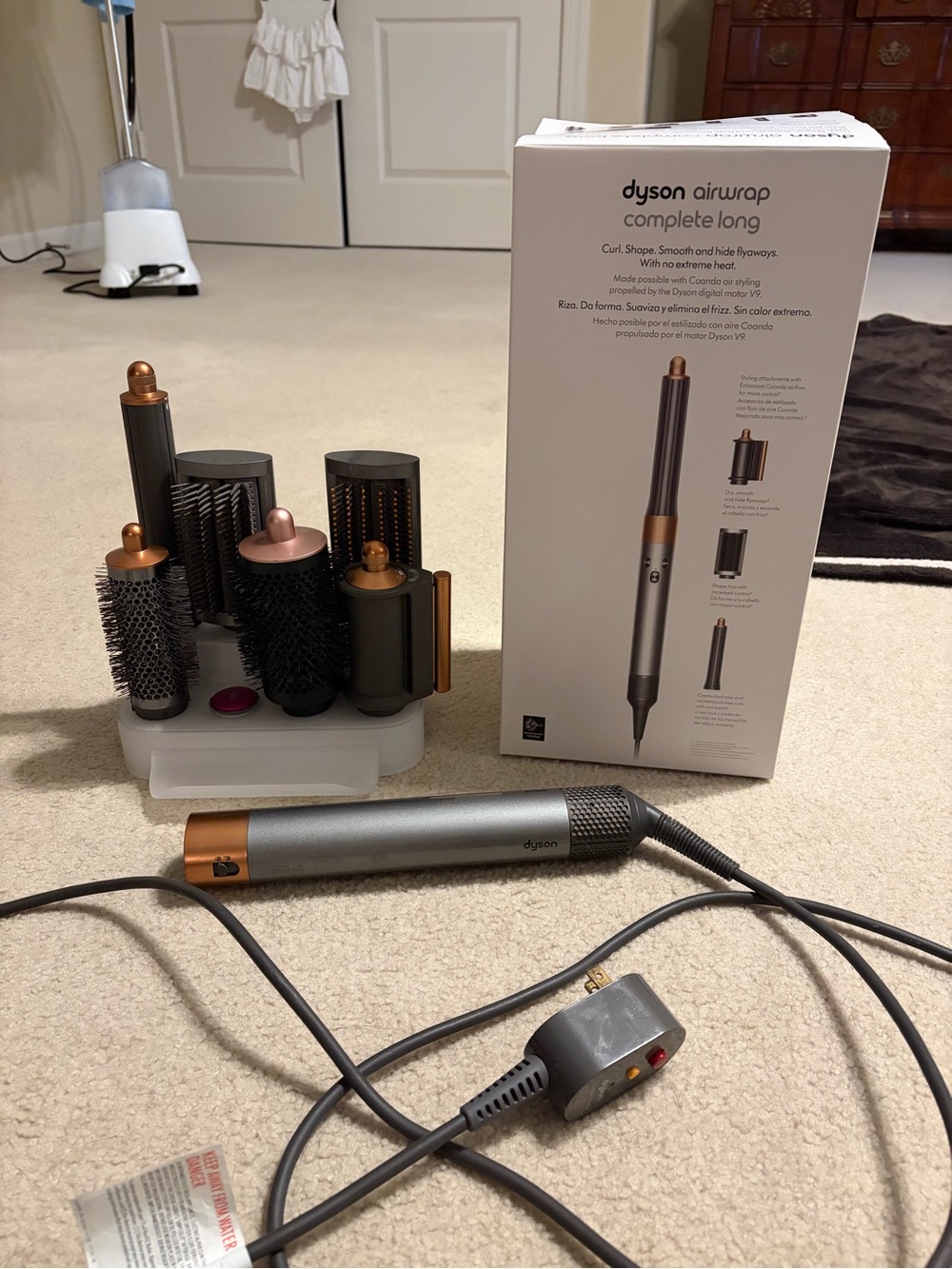 Dyson Airwrap Complete Long - Gray and Copper Hair Styler